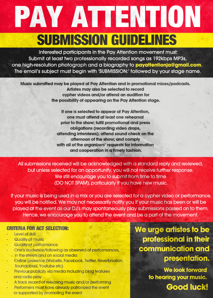 Pay Attention Submission Guidelines