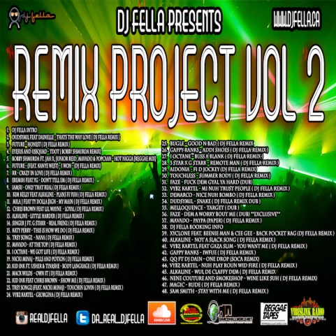 DJ FELLA REMIX PROJECT VOL 2 BACK