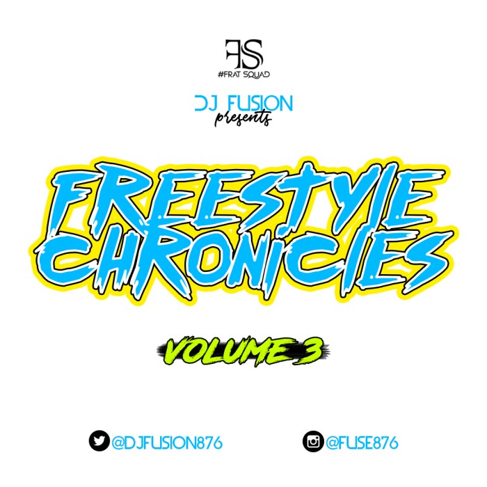 Jamaica, DJ Fusion, Dancehall, DJFusion876, Frat Squad, 13thStreetPromotions, Deejay, DJ, Freestyle Chronicles, Freestyle Chronicles Volume 3, Fuse876, Audiomack,