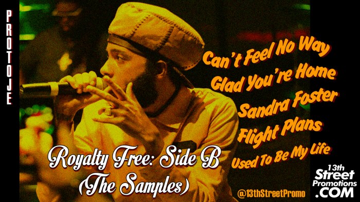 Jamaica, Reggae, Blog, Blogger, 13thStreetPromotions, 13thStreetPromo, Royalty Free Side B, Used To Be My Life, Flight Plans, Sandra Foster, Glad You're Home, Can't Feel No Way, Sample, John Holt, Blood Sisters, Horace Andy, Dennis Brown, Protoje, Indiggnation, Music, Youtube, Soundcloud, Singer, Deejay, Diggy British, Tracker John MD, 8 Track, The Drum Keys, Winta James, Lila Ike, Runkus,