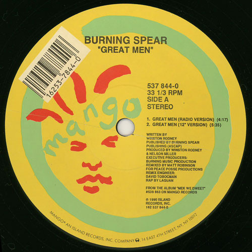 Burning Spear Mek We Dweet