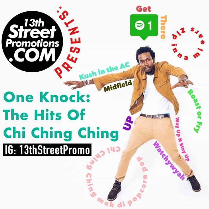 Jamaica, Dancehall, Music, Blog, 13thStreetPromotions, 13thStreetPromo, Dance, Slangology, Chi Ching Ching, One Knock, Spotify, Spotify Playlist, Caribbean, Playlist, Turning Tables, Hits, Hit Songs, Roast Or Fry, Zip Inna Mi Ears, Way Up, Way Up N Stay Up, Entertainment