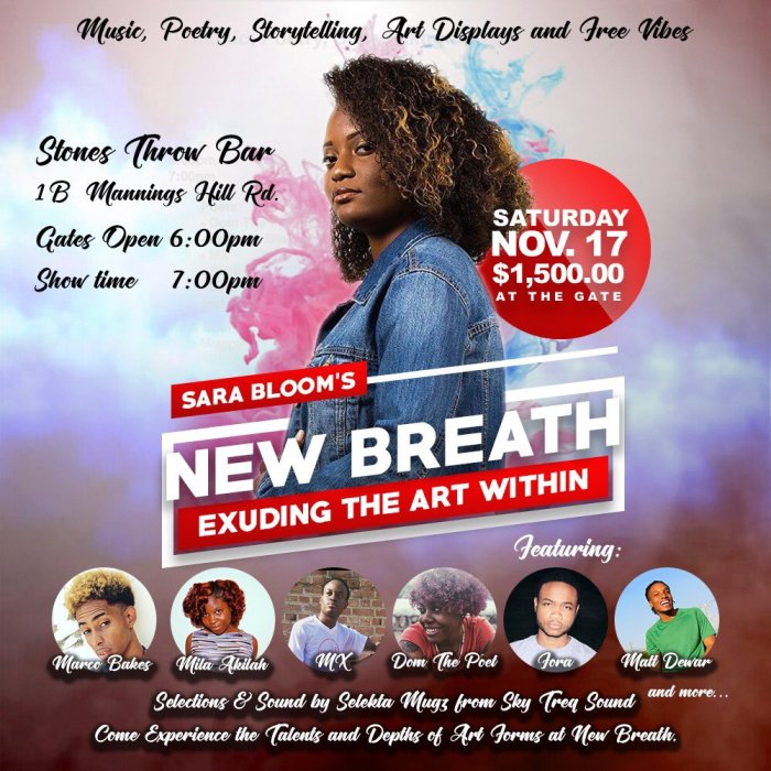 Jamaica, Music, Art, Poerty, Event, Blog, 13thStreetPromotions, Sara Bloom, New Breath, Sara Bloom's New Breath, Kingston, Stones Throw Bar, Caribbean, Youth, Highlights, XSvmSingX, SvmSing Photography, Entertainment, Live Show