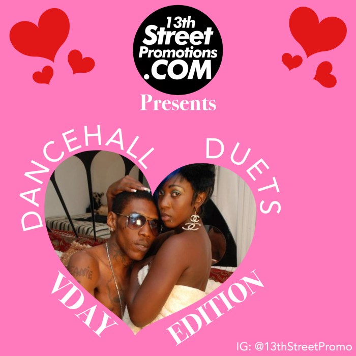 Jamaica, Dancehall, Music, Blog, 13thStreetPromotions, 13thStreetPromo, VDay, Valentine's Day, Valentines, Vybz Kartel, Spice, Beenie Man, Lady Saw, iShawna, Mavado, Masicka, Tifa, Dexta Daps, Caribbean, Tidal, Spotify, Playlist, Spotify Playlist, Tidal Playlist, Raine Seville, Konshens, Valentine's Day Playlist, Valentine's Day, VDay Playlist, Spotify Playlist, Tidal Playlist