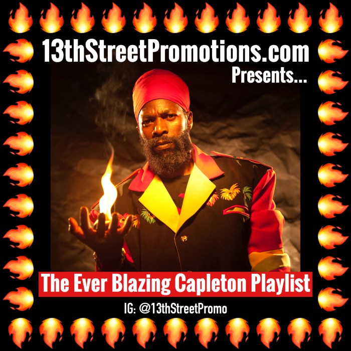 Jamaica, Reggae, Dancehall, Music, Blog, 13thStreetPromotions, 13thStreetPromo, Capleton, King Shango, Fireman, Fiyah Man, Caribbean, Spotify, Spotify Playlist, Tidal, Tidal Playlist, Caribbean, CapletonMusic, Capleton, Capleton Playlist