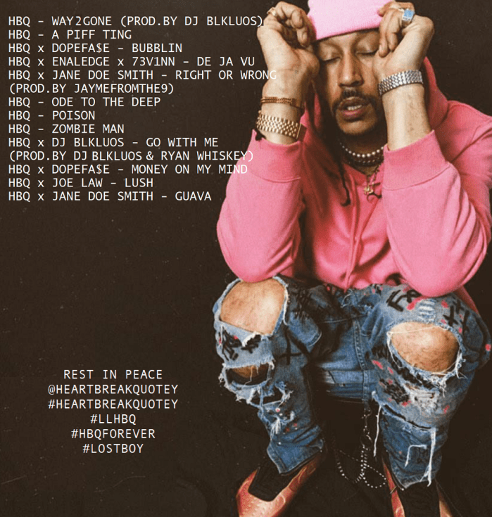 Heartbreak Quotey DJ Blkluos Canada Toronto Music Hip Hop 13thStreetPromotions 13thStreetPromo 2 Fly 2 Be Broke Mixtape