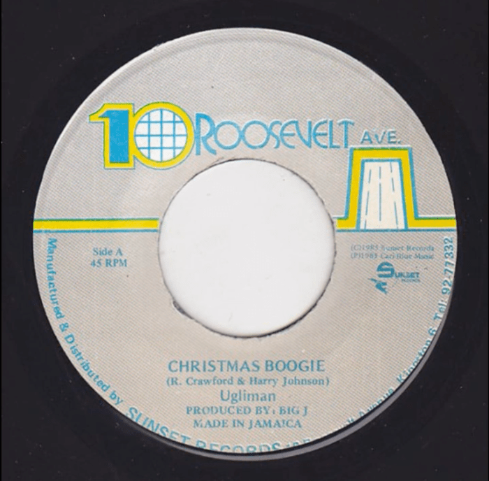 Jamaica Dancehall Music Christmas Blog 13thStreetPromo 13thStreetPromotions Uglyman Christmas Boogie 1985 Harry J 10 Roosevelt Ave Caribbean Deejay