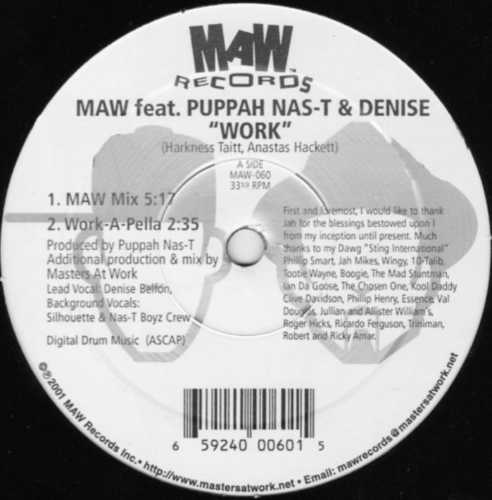 Masters At Work Ft. Puppah Nas-T & Denise Belfon - Work on 13thStreetPromotions.com #TrinidadandTobago #DeniseBelfon #Shenseea #MegantheeStallion #Lick #Caribbean #PutYourBackInItChallenge #Soca #HouseMusic #13thStreetPromotions #SaucyWow #DJFlex #PutYourBackInIt #NewYork