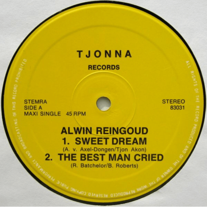 Alwin Reingoud "Sweet Dream" on 13thStreetPromotions.com #Suriname #Disco #discomusic #music #popmusic #13thStreetPromotions #AlwinReingoud #SweetDream #TikTok #1981 #Caribbean #TjonnaRecords #OldiesSunday
