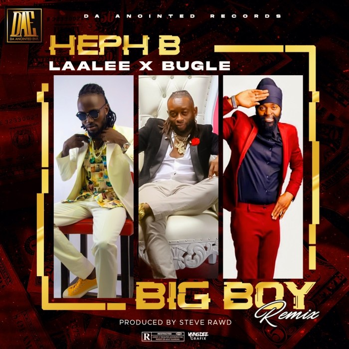 Heph B ft. Bugle & Laa Lee "Big Boy (Remix)" on 13thStreetPromotions.com #Jamaica #Nigeria #Texas #Dancehall #Afrobeats #AfroDancehall #Music #13thStreetPromotions #HephB #LaaLee #LaaLeeRanks #BugleAn9ted #BigBoy #BigBoyRemix #Caribbean