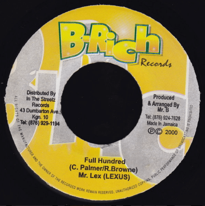 Mr. Lexx/Lexxus "Full Hundred" on 13thStreetPromotions.com #Jamaica #Dancehall #Music #13thStreetPromotions #MrLexx #Lexxus #FullHundred #2000 #BRich #OrgasmRiddim #Caribbean
