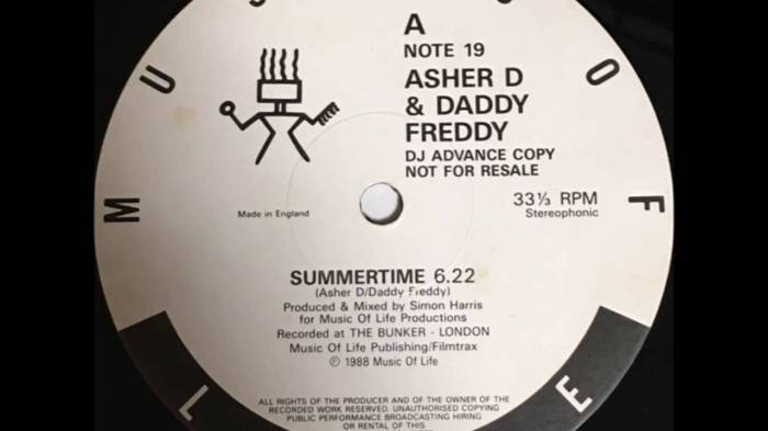 Asher D & Daddy Freddy - "Summertime" on 13thStreetPromotions.com #Jamaica #UK #Dancehall #Ragga #Music #13thStreetPromotions #AsherD #DaddyFreddy #Summertime #Summer2023 #OldiesSunday #MungoJerry #Caribbean #1988