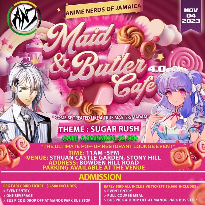 Anime Nerds Of Jamaica's "Maid & Butler Cafe" on 13thStreetPromotions.com #Jamaica #Japan #Anime #PopCulture #Music #13thStreetPromotions #AnimeNerdsOfJamaica #MaidandButlerCafe #Weeb #Recap #Youtube #Caribbean