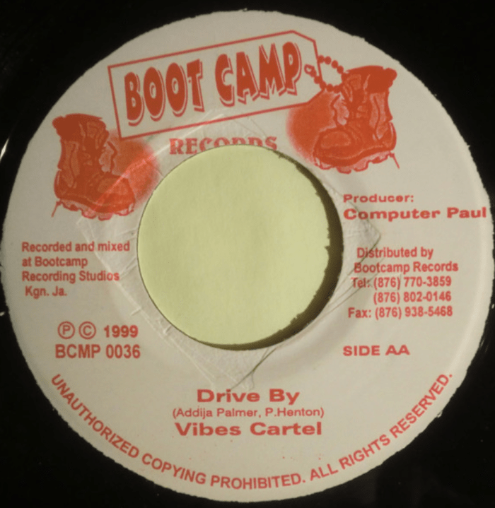 Vibes Cartel "Drive By" on 13thStreetPromotions.com #Jamaica #Dancehall #Music #13thStreetPromotions #VibesCartel #DriveBy #1999 #ScorpionRiddim #BootcampRecords #VybzKartel #Escobar #MrLee #AddiBanton #ComputerPaul #Oldies #OldSchool #OldiesSunday