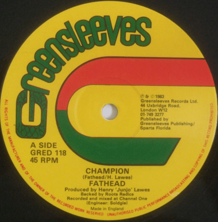 Fathead "Champion" on 13thStreetPromotions.com #Jamaica #Dancehall #Music #13thStreetPromotions #Fathead #Champion #1983 #HenryJunjoLawes #Paris2024 #Olympics #Caribbean #oldies #oldiesSunday #OldSchool