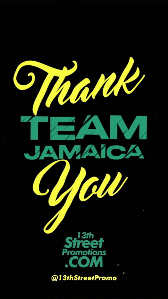 "Thank you, Team Jamaica" on 13thStreetPromotions.com #Jamaica #Paris #Sports #Athletics #13thStreetPromotions #Paris2024 #TeamJamaica #Tribute #Olympics #ParisOlympics #France #ParisFrance #Caribbean