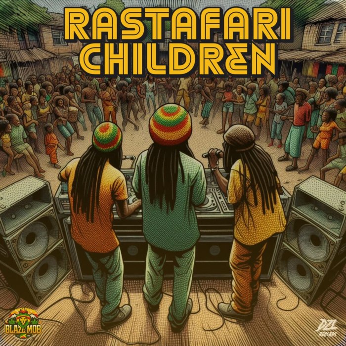 Blaze Mob "Rastafarian Children" on 13thStreetPromotions.com #Jamaica #Reggae #Music #13thStreetPromotions #BlazeMob #RastafariChildren #DZLRecords #DaleVirgo #Caribbean