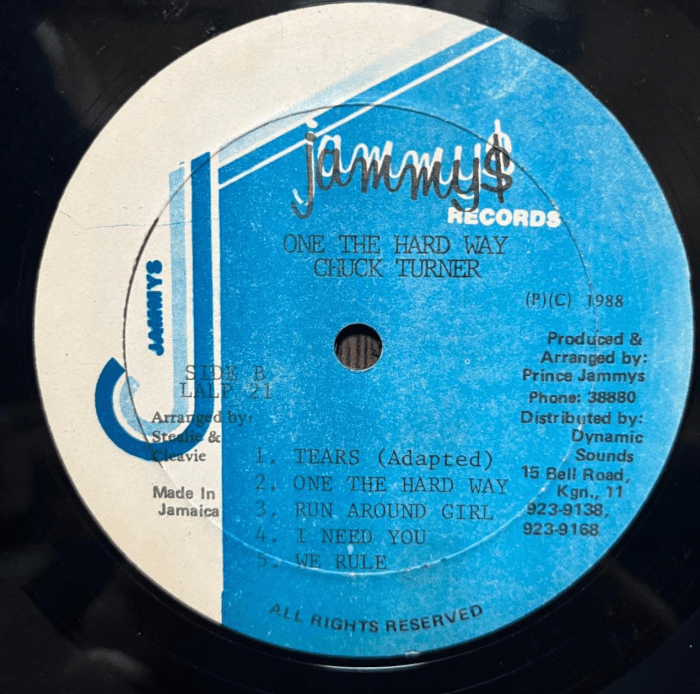 Chuck Turner "One The Hard Way" on 13thStreetPromotions.com #Jamaica #Dancehall #RandB #Music #13thStreetPromotions #ChuckTurner #OneTheHardWay #INeedYou #MauriceWhite #1988 #KingJammys #JammysRecords #Oldies #OldiesSunday #OldSchool #Caribbean