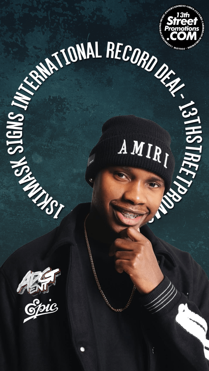 1SkiMask signs International record deal on 13thStreetPromotions.com #Jamaica #Dancehall #Music #13thStreetPromotions #1SkiMask #EpicRecords #AgainstDaGrainEnt #Flyty #RecordDeal #Valdomore #Caribbean