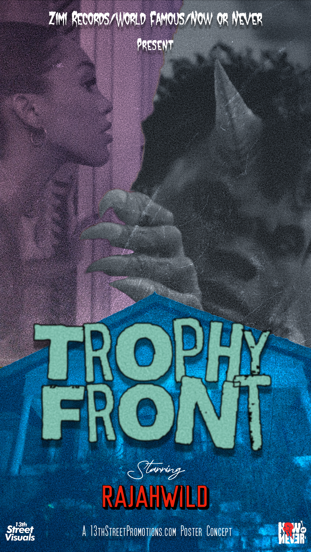RajahWild "Trophy Front" on 13thStreetPromotions.com
