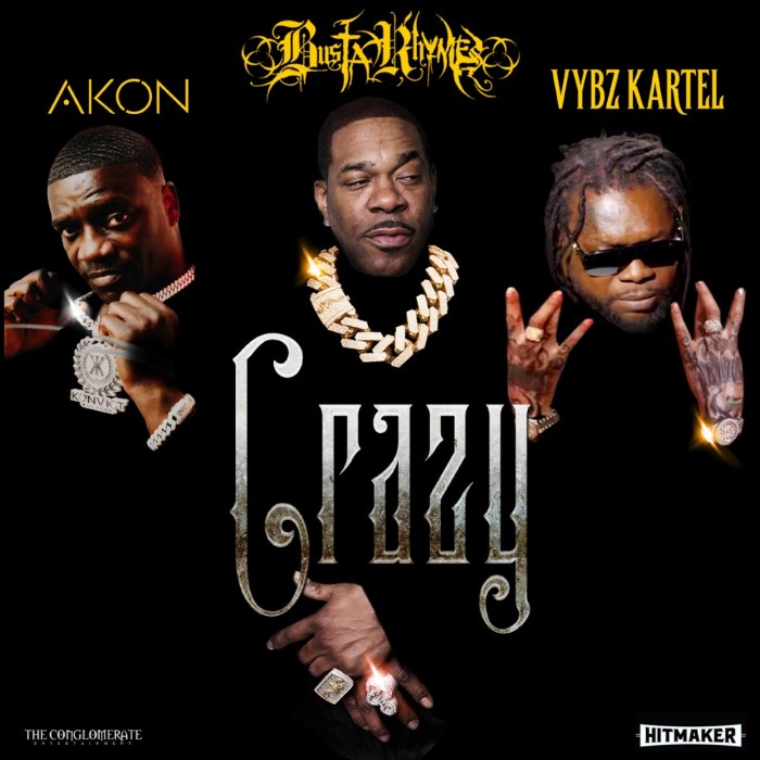Busta Rhymes x Vybz Kartel x Akon "Crazy" on 13thStreetPromotions.com #Jamaica #NewYork #Atlanta #Dancehall #HipHop #Music #13thStreetPromotions #VybzKartel #Akon #BustaRhymes #Crazy #Hitmaker #TheConglomorate #Caribbean