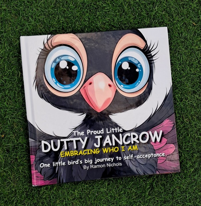 The Proud Little Dutty Jancrow Book on 13thStreetPromotions.com #Jamaica #Literature #Book #13thStreetPromotions #StoryBook #TheProudLittleDuttyJancrow #RamonNichols #EpicFlows #Jancrow #johncrow #Vulture #Caribbean #EarlyChildhood #Children #SelfBelief