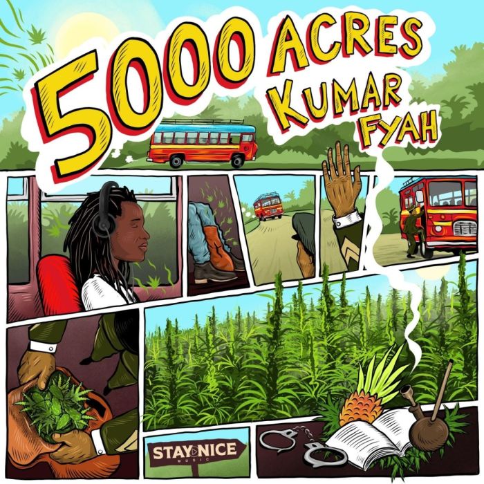 Kumar Fyah "5000 Acres" on 13thStreetPromotions.com #Jamaica #Reggae #Music #13thStreetPromotions #KumarFyah #5000Acres #420 #FourTwenty #April20 #Weed #Ganja #Marijuana #MaryJane #Caribbean #Riddim #StayNiceMusic