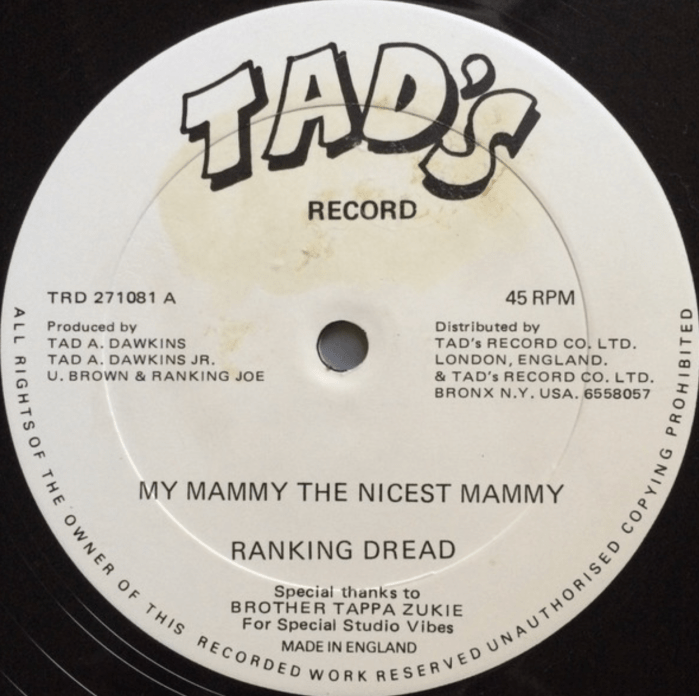 Ranking Dread "My Mommy A The Nicest Mommy" on 13thStreetPromotions.com #Jamaica #Dancehall #Music #13thStreetPromotions #RankingDread #MyMommyATheMommy #TadsRecords #TadDawkings #TadDawkingsJr #RankingJoe #MothersDay #HappyMothersDay #Mom #Mama #Mother #Caribbean #Oldies #OldiesSunday #Riddim #Dancehall