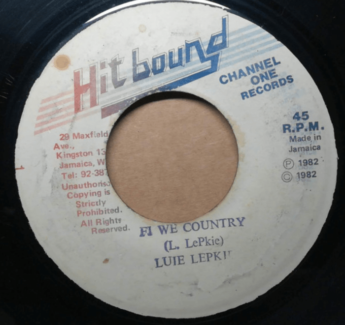 Louie Lepkie "Fi We Country" on 13thStreetPromotions.com #Jamaica #Dancehall #Music #13thStreetPromotions #LouieLepkie #LuieLepkie #FiWeCountry #1982 #HitBound #ChannelOneRecords #Riddim #Oldies #OldiesSunday #OldSchool #Caribbean